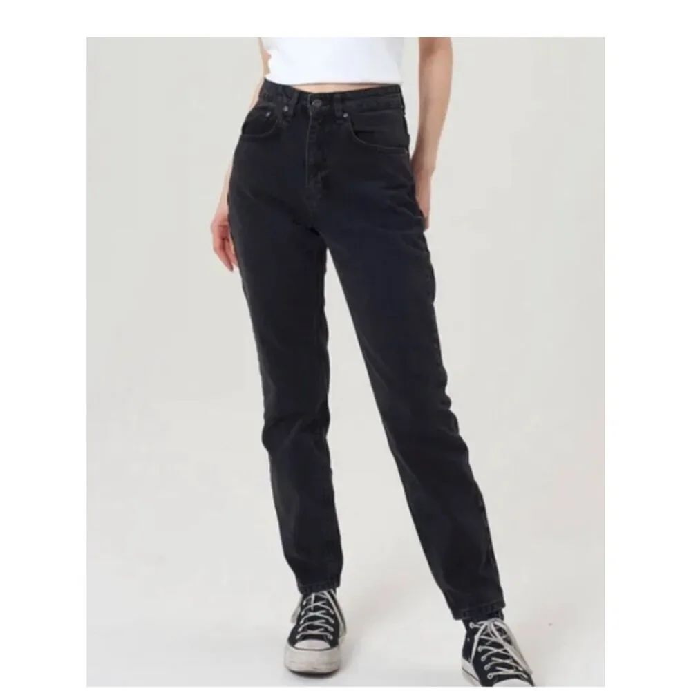 Ragged Priest High Rise Straight Leg Jean Black Womens 30